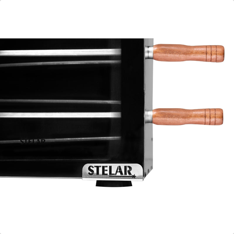 Churrasqueira Elétrica Rotativa Bivolt De 5 Espetos Inox