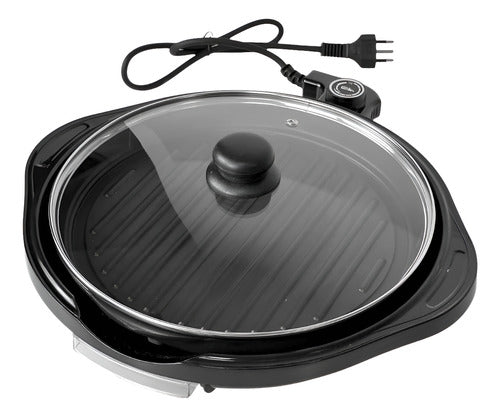 Grill Redondo Startools 1200w Bivolt Churrasco Camping Grelhar