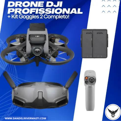 Drone Profissional DJI Avata com Câmera 4K  +   Kit Goggles 2 Completos MASTI 🛫