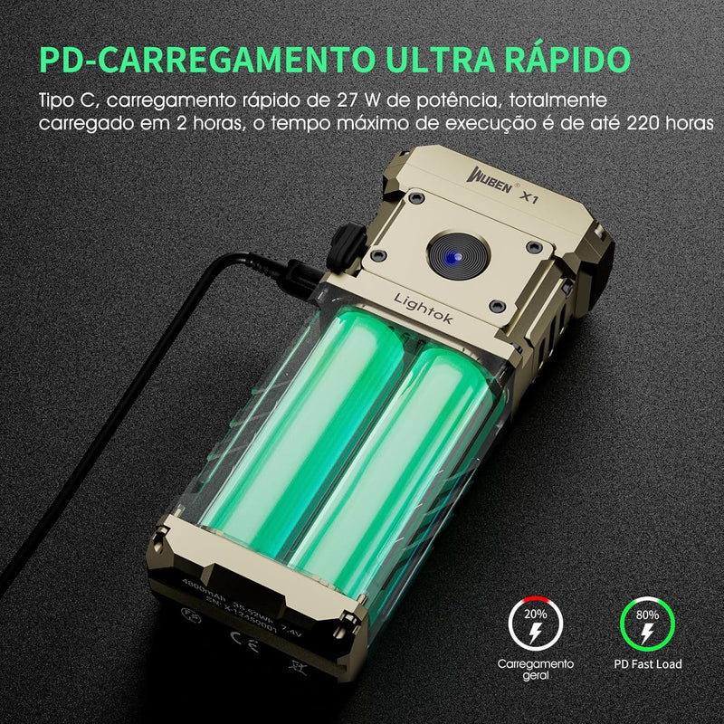 Lanterna Tática Recarregável [SUPER POTENTE]