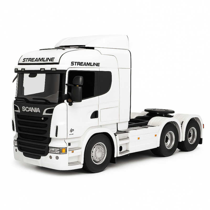 Caminhão Scania S540 6X4 Miniatura Realista de Controle Remoto + Carreta de Brinde